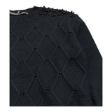 FUN & FUN maglia collo alto tinta unita con applicazioni Nero per Bambina FCJSW00070 NERO FUN & FUN 
