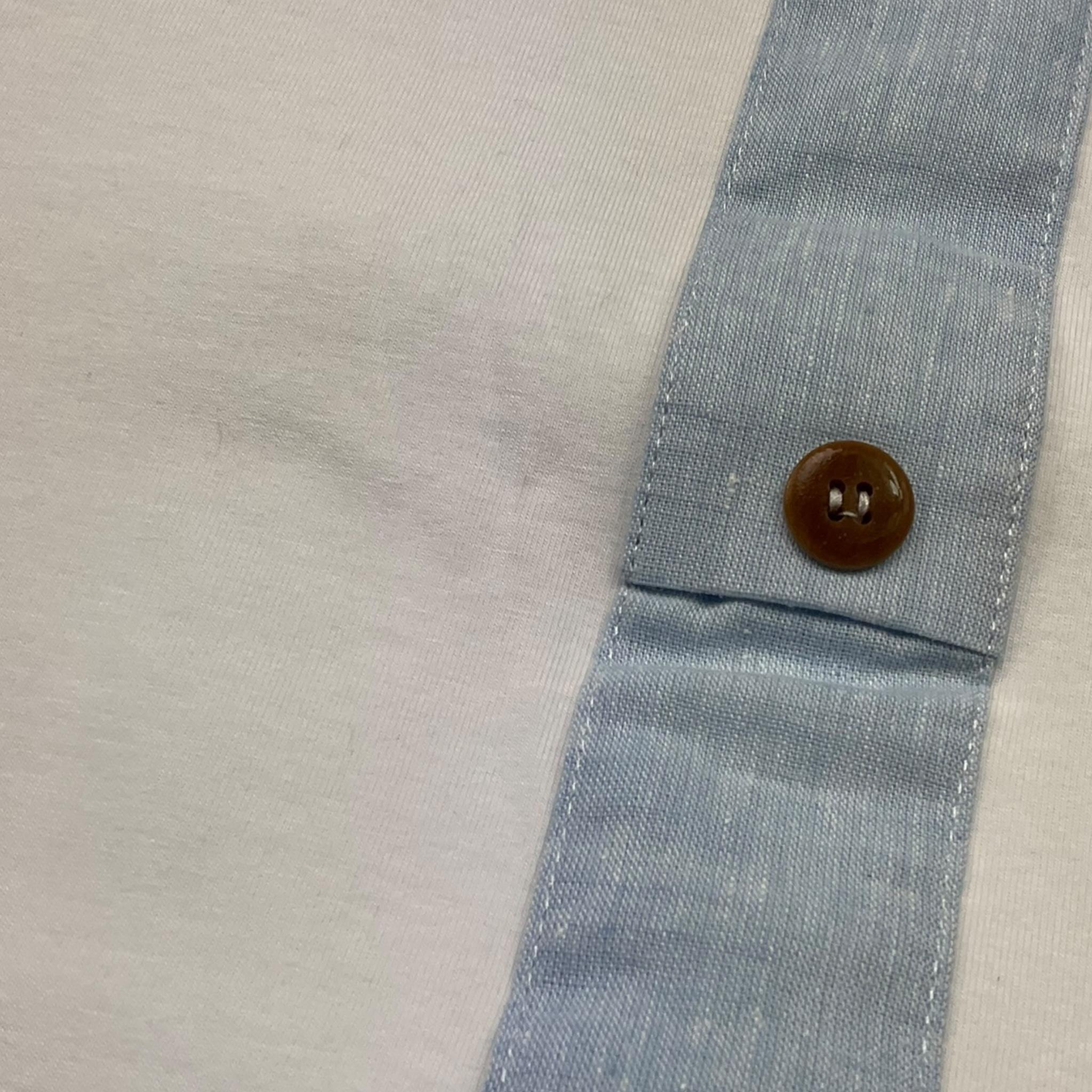 I Delfi Coperta Tinta Unita con Fantasia per Neonato 25P5235 BIANCO I DELFI 