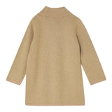 LIU JO abito in maglia collo alto tinta unita con stampa Oro per Neonata KF4071N ORO LIU JO 