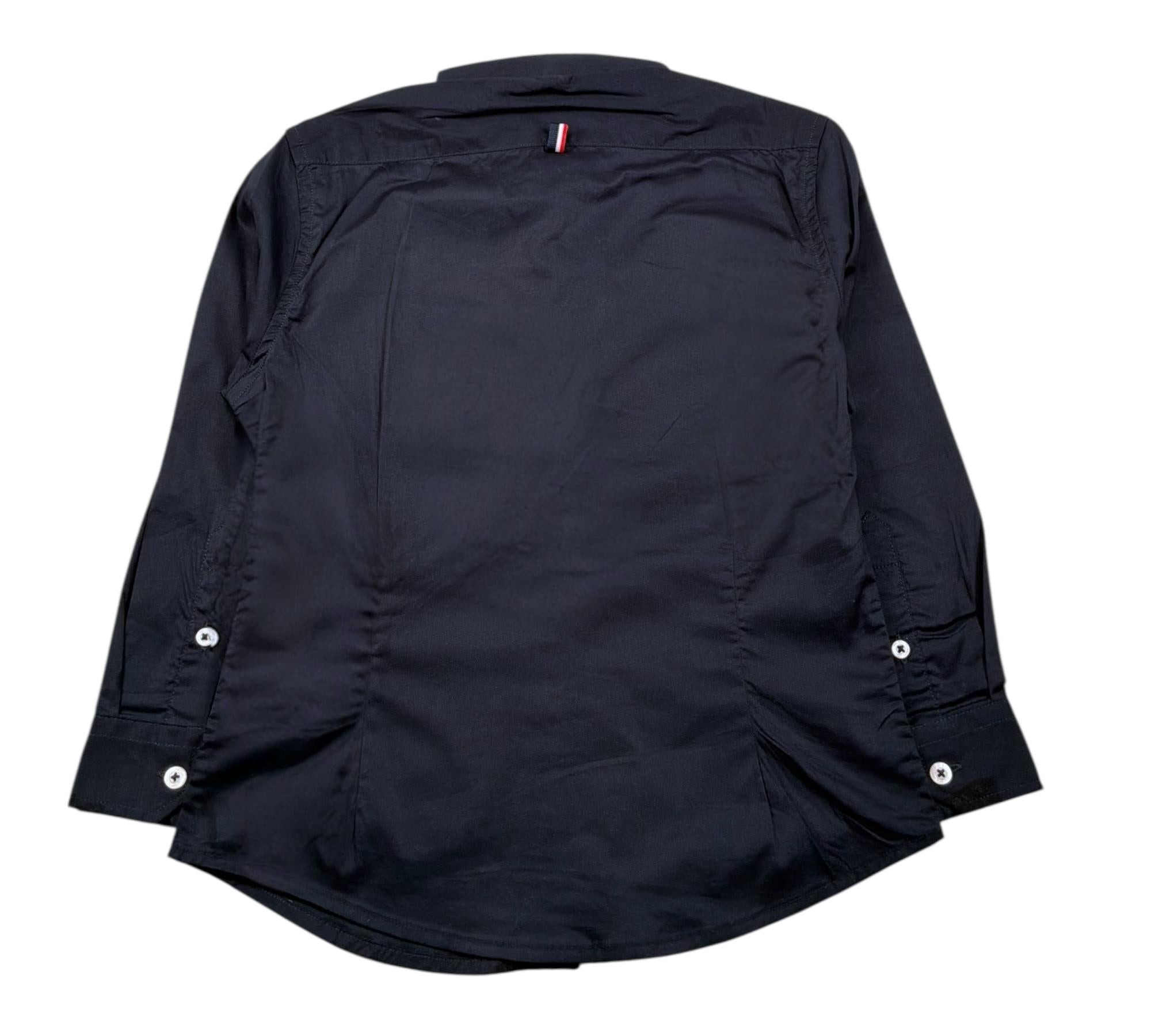 U.S. Polo Assn Camicia Manica Lunga Tinta Unita con Logo per Bambino 53294 BLU U.S. POLO ASSN 