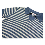 Saint Barth Polo Bicolore con Fantasia A Righe per Bambino 00009L BIANCO/BLU SAINT BARTH 