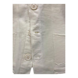 Teddy E Minou Solid Color Cardigan With Hood And Buttons White For Newborn