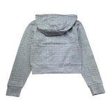 Juicy Couture Felpa Tinta Unita con Zip E Cappuccio per Bambina JBX6621 GRIGIO JUICY COUTURE 