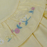 Calamaro Abito Tinta Unita Mezza Manica con Stampa per Neonata 90403N GIALLO CALAMARO 