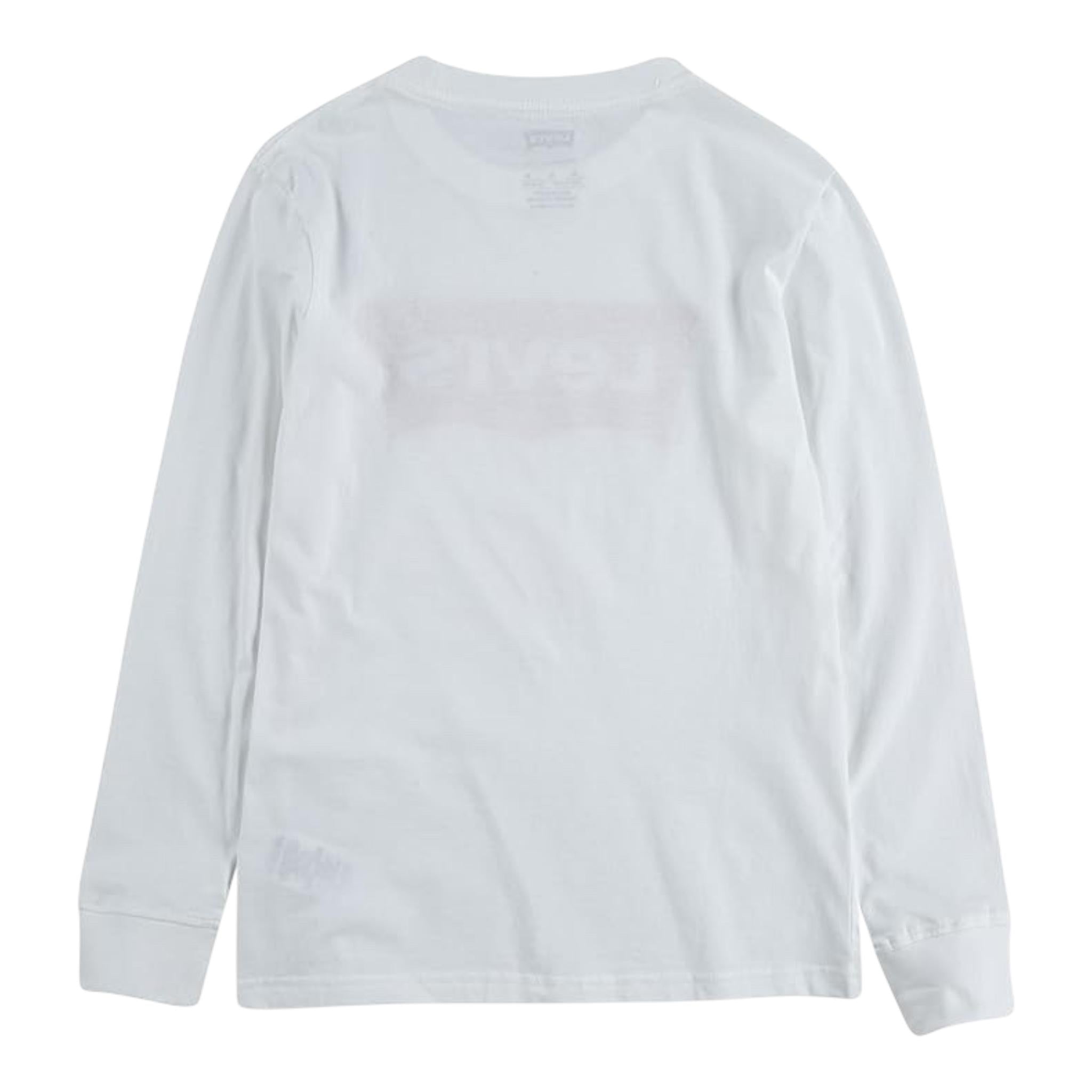 LEVI'S shirt girocollo tinta unita con stampa logo Bianco per Bambino 9E8646X BIANCO LEVI'S 