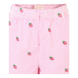 Saint Barth Short Bicolore con Fantasia A Righe per Bambina MEA001X BIANCO/ROSA SAINT BARTH 