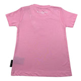 John Richmond T-Shirt Girocollo Tinta Unita con Stampa per Bambina RIP2500TSJ ROSA JOHN RICHMOND 