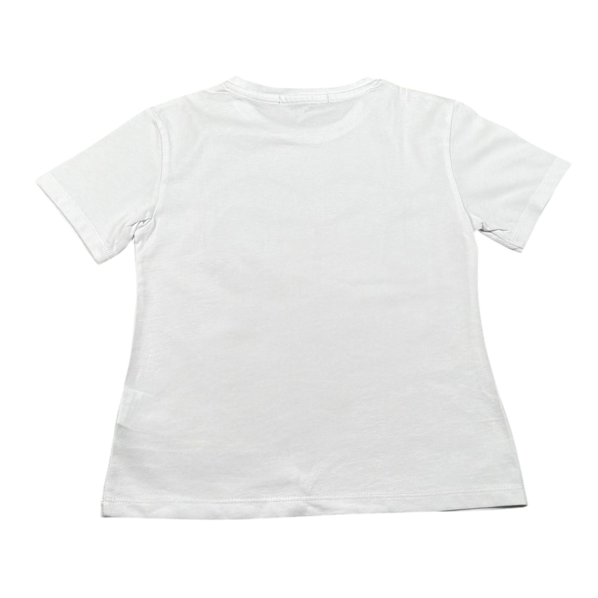 Relish T-Shirt Girocollo Tinta Unita con Stampa per Bambina RGP2301033007 BIANCO RELISH 