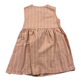 Teddy E Minou Solid Color Pink Sleeveless Dress For Baby Girl