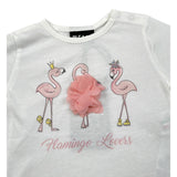 Please T-Shirt Girocollo tinta unita con Stampa Bianco per Neonata MBF8030G20 BIANCO PLEASE 