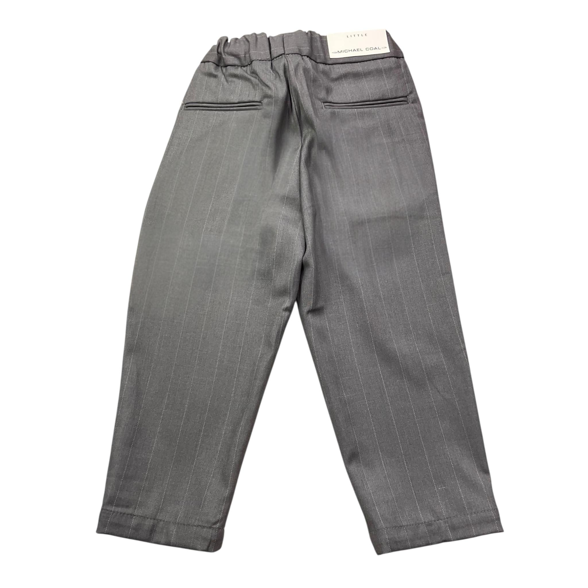 MICHAEL COAL pantalone inta unita con fantasia a righe Grigio per Bambino LITADA7147F24 GRIGIO MICHAEL COAL 