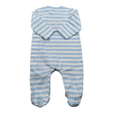 Mayoral Tutina Manica Lunga Fantasia A Righe Azzurro per Neonato 1709UX AZZURRO MAYORAL 