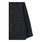 ZHOE & TOBIAH camicia in denim tinta unita con cuciture in contrasto Blu per Bambino DDL4 BLU ZHOE & TOBIAH 