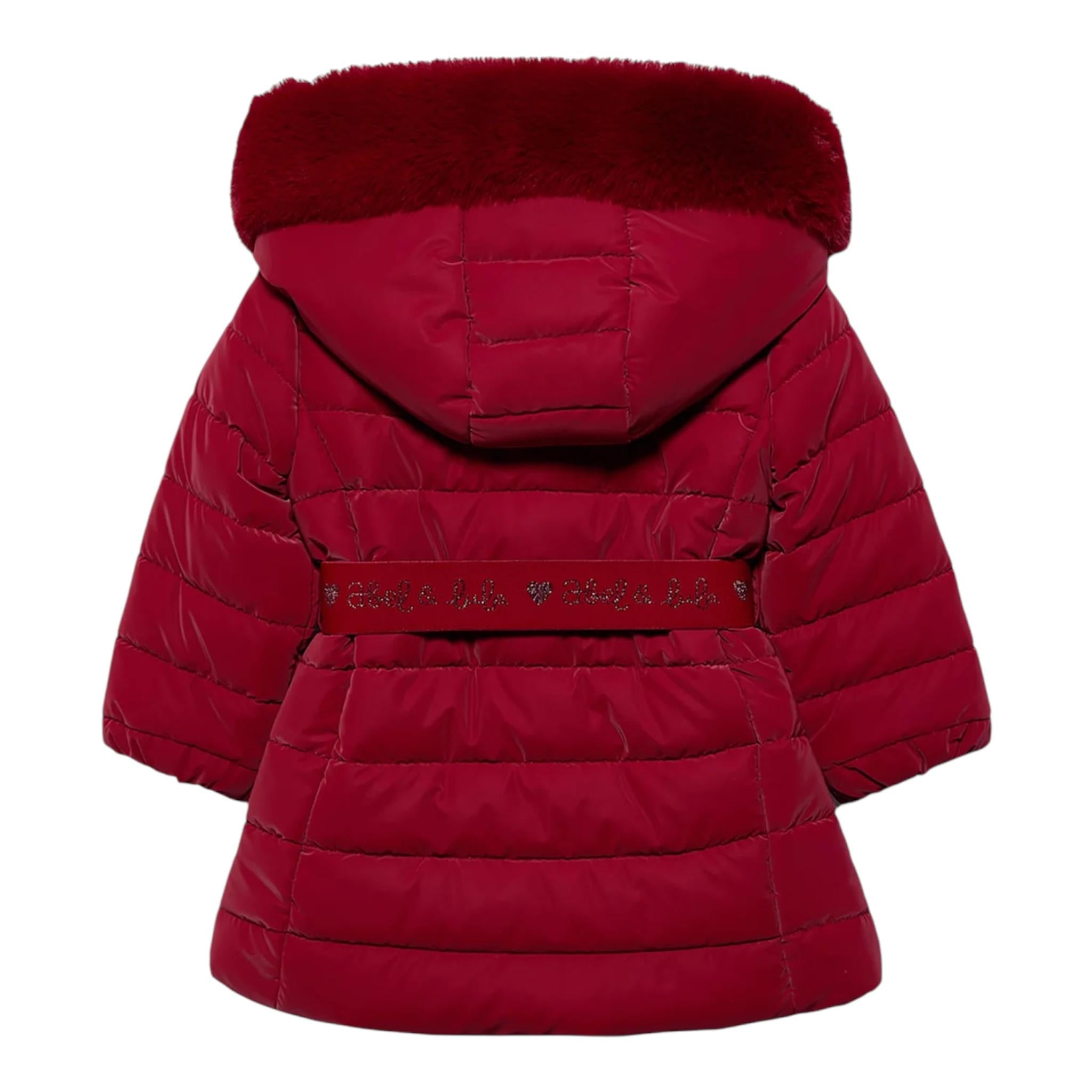 ABEL & LULA giubbino tinta unita con zip e cappuccio Rosso per Bambina 5839 ROSSO ABEL & LULA 