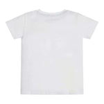 Guess T-Shirt Girocollo Tinta Unita con Stampa per Neonato N3GI09K8HM0 BIANCO GUESS 