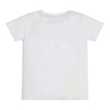 Guess T-Shirt Girocollo Tinta Unita con Stampa per Neonato N3GI09K8HM0 BIANCO GUESS 