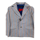 Daniele Alessandrini Plain Jacket With White Striped Pattern For Newborn