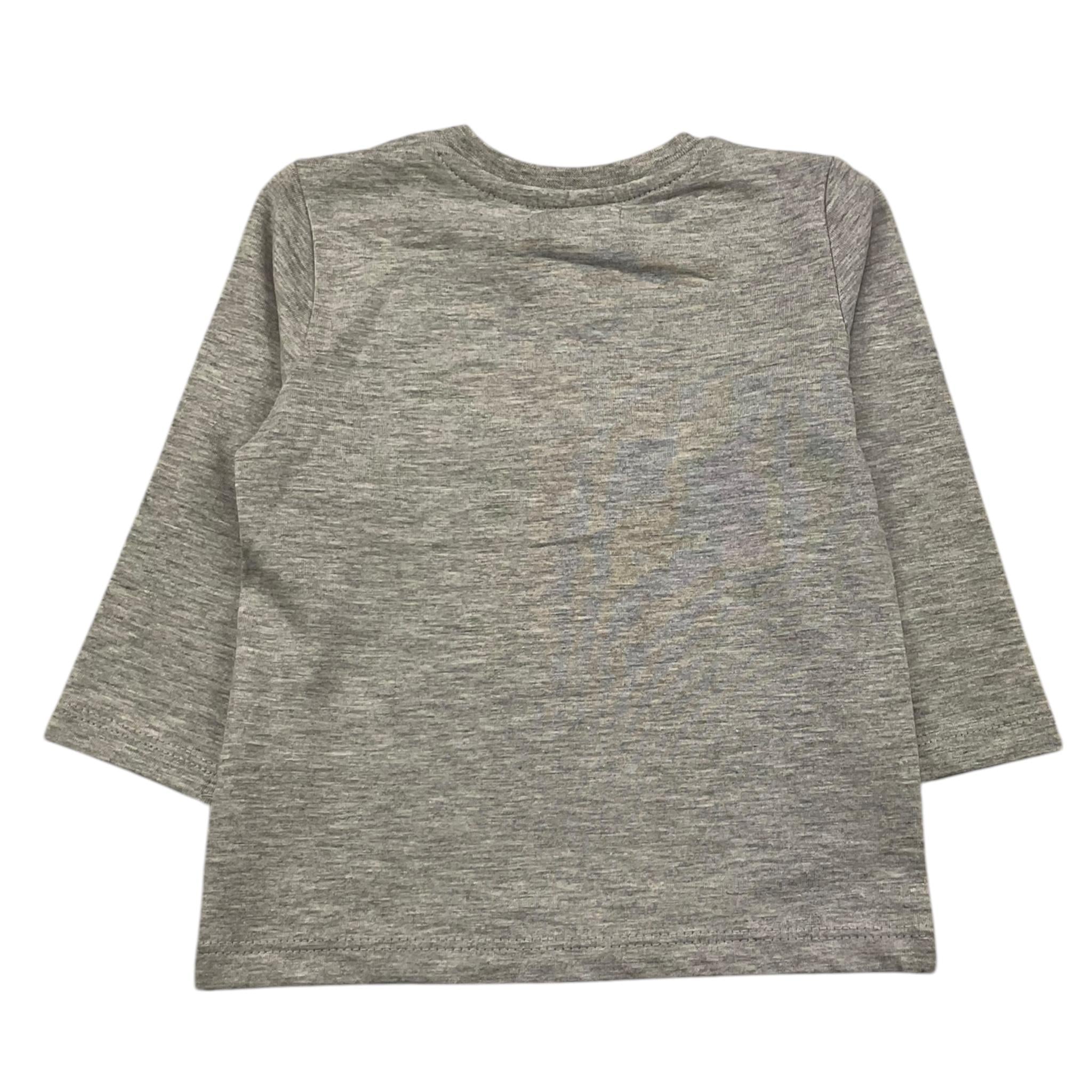 CANADA HOUSE shirt girocollo tinta unita con stampa in contrasto Grigio per Neonato 24451030 GRIGIO CANADA HOUSE 