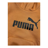 PUMA felpa tinta unita con cappuccio e stampa logo Caramello per Bambino 586965 CARAMELLO PUMA 