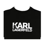 Karl Lagerfeld T-Shirt Girocollo Tinta Unita con Logo per Neonato Z30435N NERO KARL LAGERFELD 