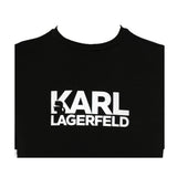 Karl Lagerfeld T-Shirt Girocollo Tinta Unita con Logo per Neonato Z30435N NERO KARL LAGERFELD 