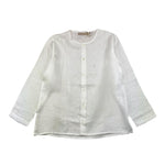 La Stupenderia Camicia Tinta Unita con Manica Lunga per Bambino TCCM75 BIANCO LA STUPENDERIA 