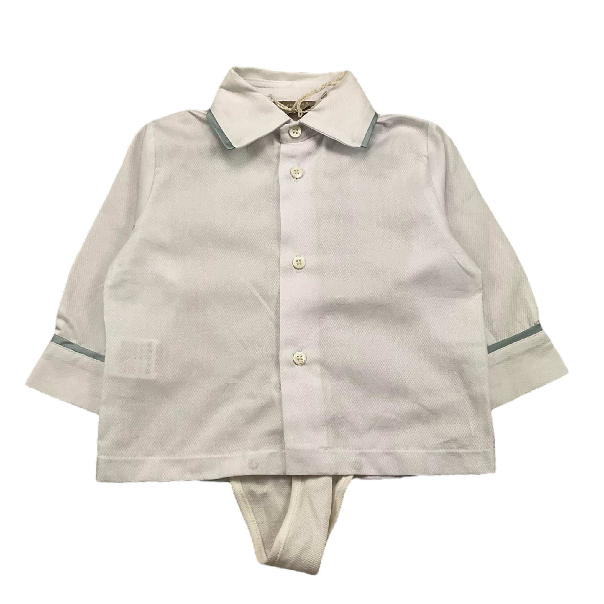 LA STUPENDERIA camicia body tinta unita manica lunga Bianco per Neonato CCCM51 BIANCO LA STUPENDERIA 