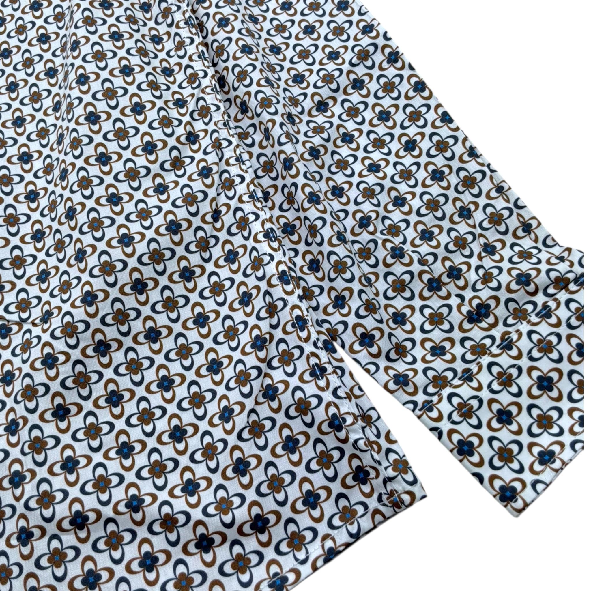 Mai'S Kids Camicia Tinta Unita con Stampa per Bambino 2588 BIANCO MAI'S KIDS 