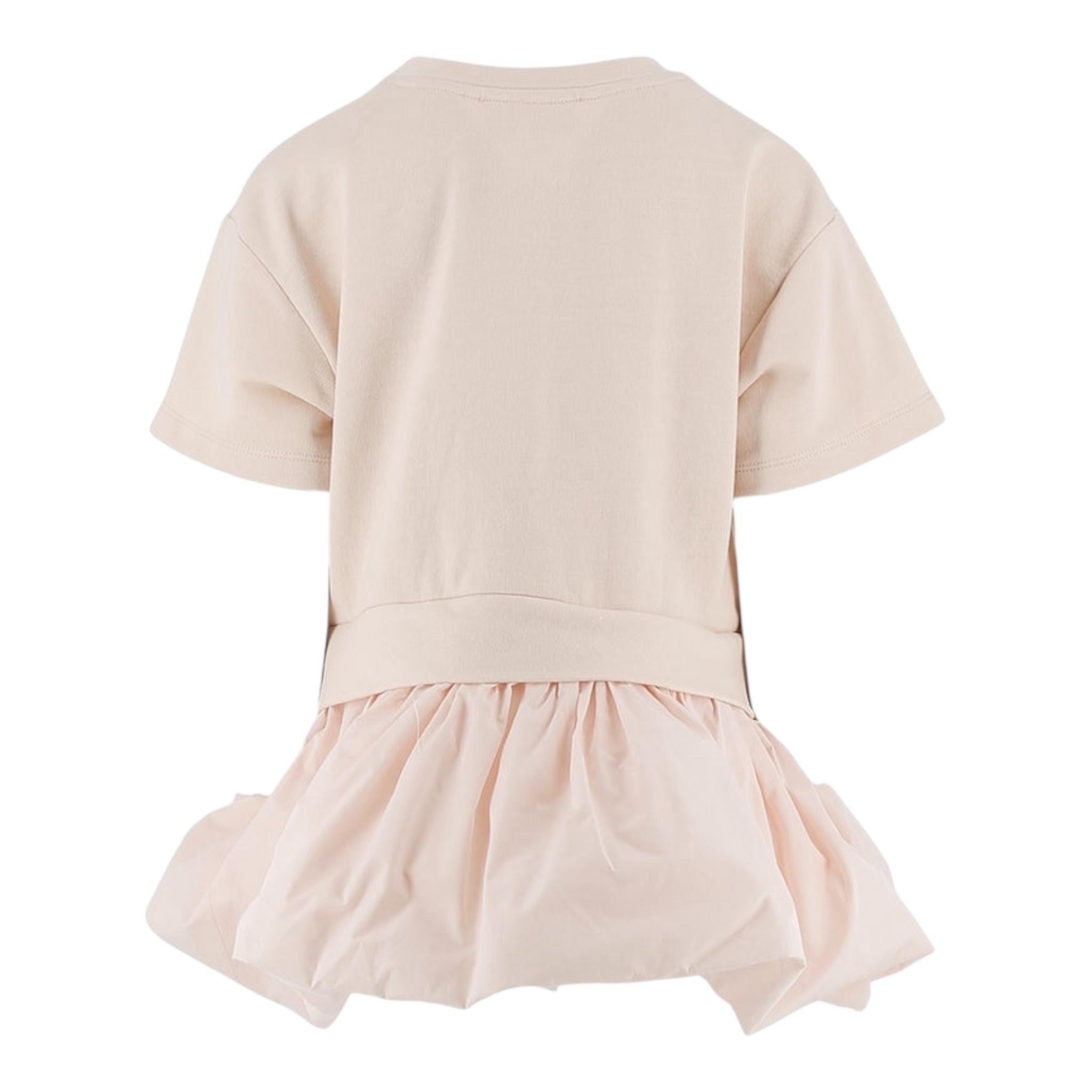 Elisabetta Franchi Abito Tinta Unita Mezza Manica con Gonnellone per Bambina EFAB606 ROSA ELISABETTA FRANCHI 