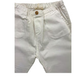 Zhoe &amp; Tobiah Solid Color Pants With Elastic Waist White For Baby