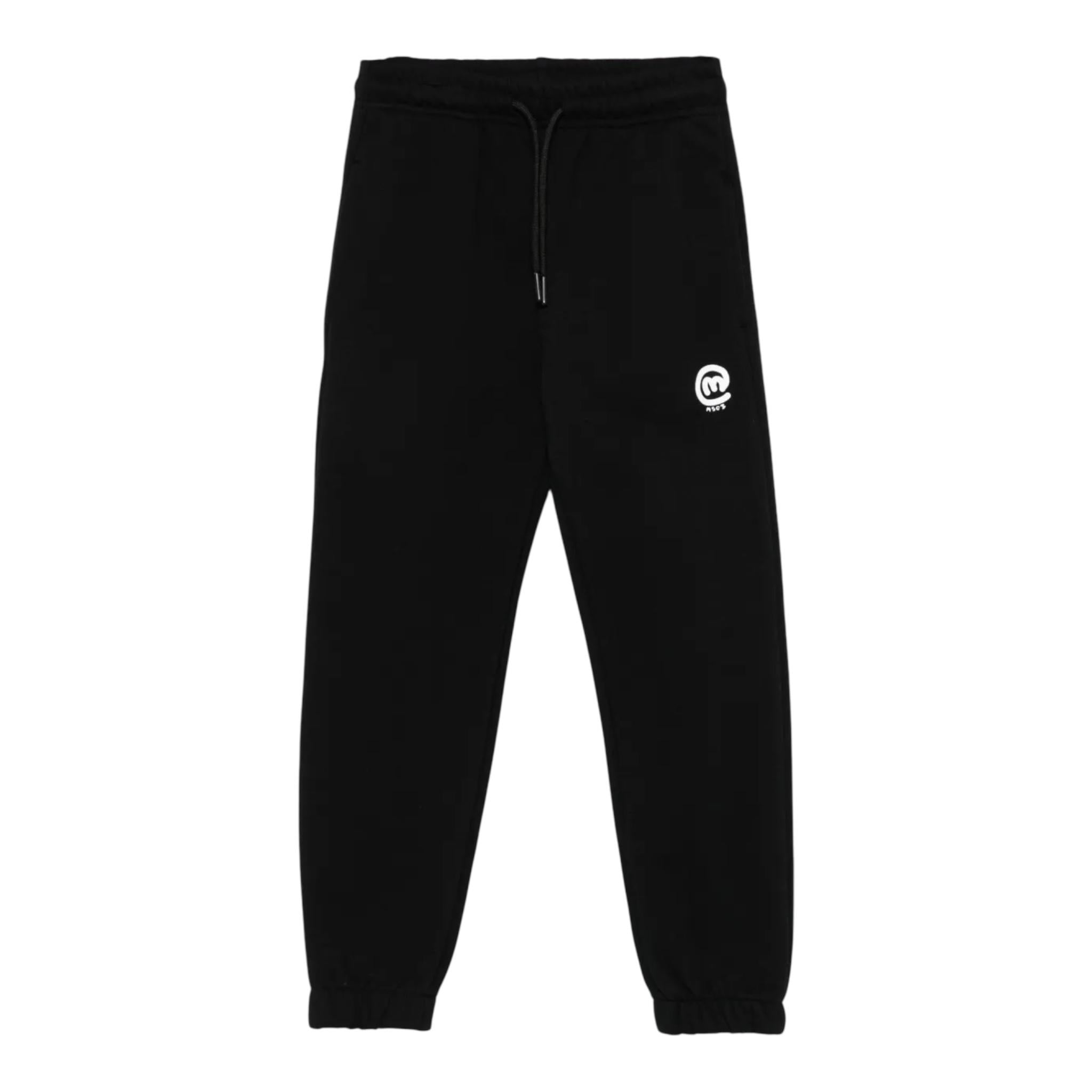 Msgm Pantalone Tuta Tinta Unita con Logo per Bambino S5MSJBFP311 NERO MSGM 
