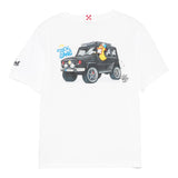 Saint Barth T-Shirt Girocollo Tinta Unita con Stampa per Bambino CPTGAN BIANCO SAINT BARTH 