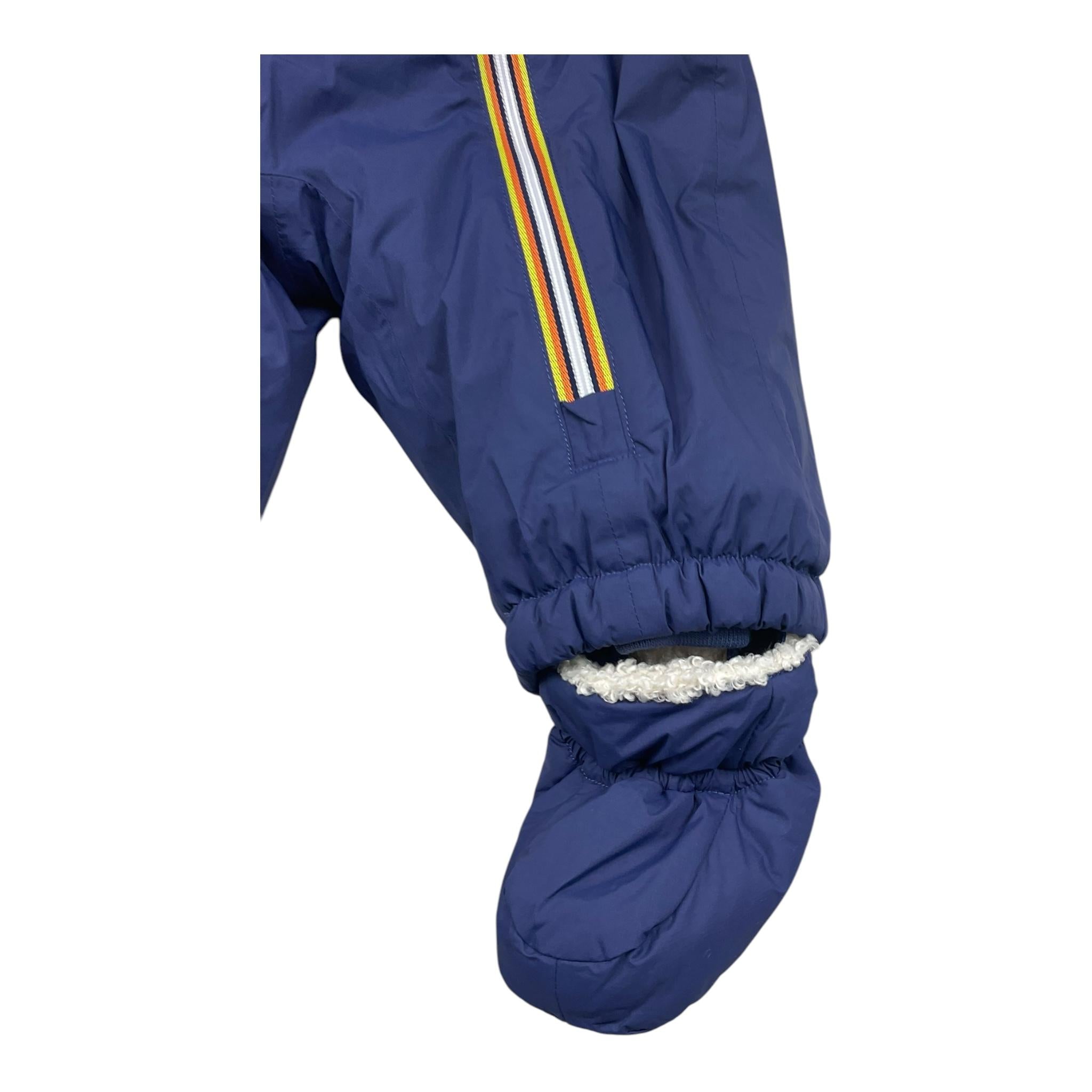 K-WAY eskimo tinta unita con cappuccio Blu per Neonato K8124PW BLU K-WAY 