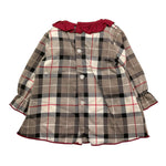 CALAMARO abito tinta unita con fantasia a quadri Bianco per Neonata 21247 BIANCO CALAMARO 