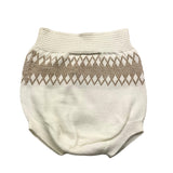 Wedoble Plain Culotte With White Embroidery For Newborn