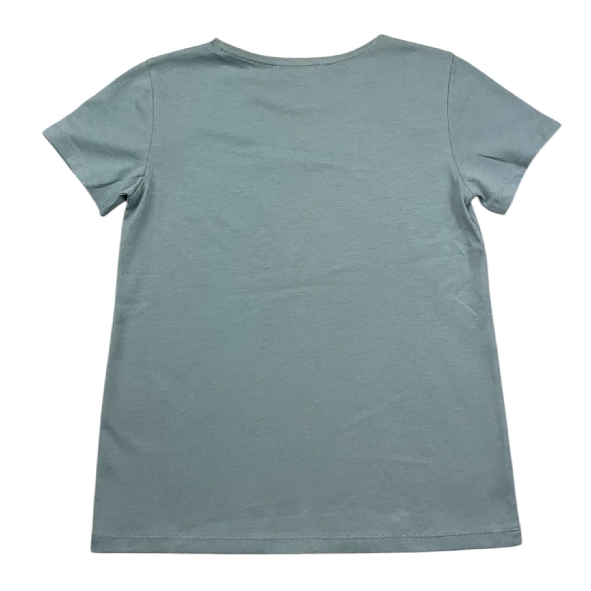 TRUSSARDI t-shirt girocollo tinta unita con stampa Azzurro per Bambino TGA25025 AZZURRO TRUSSARDI 