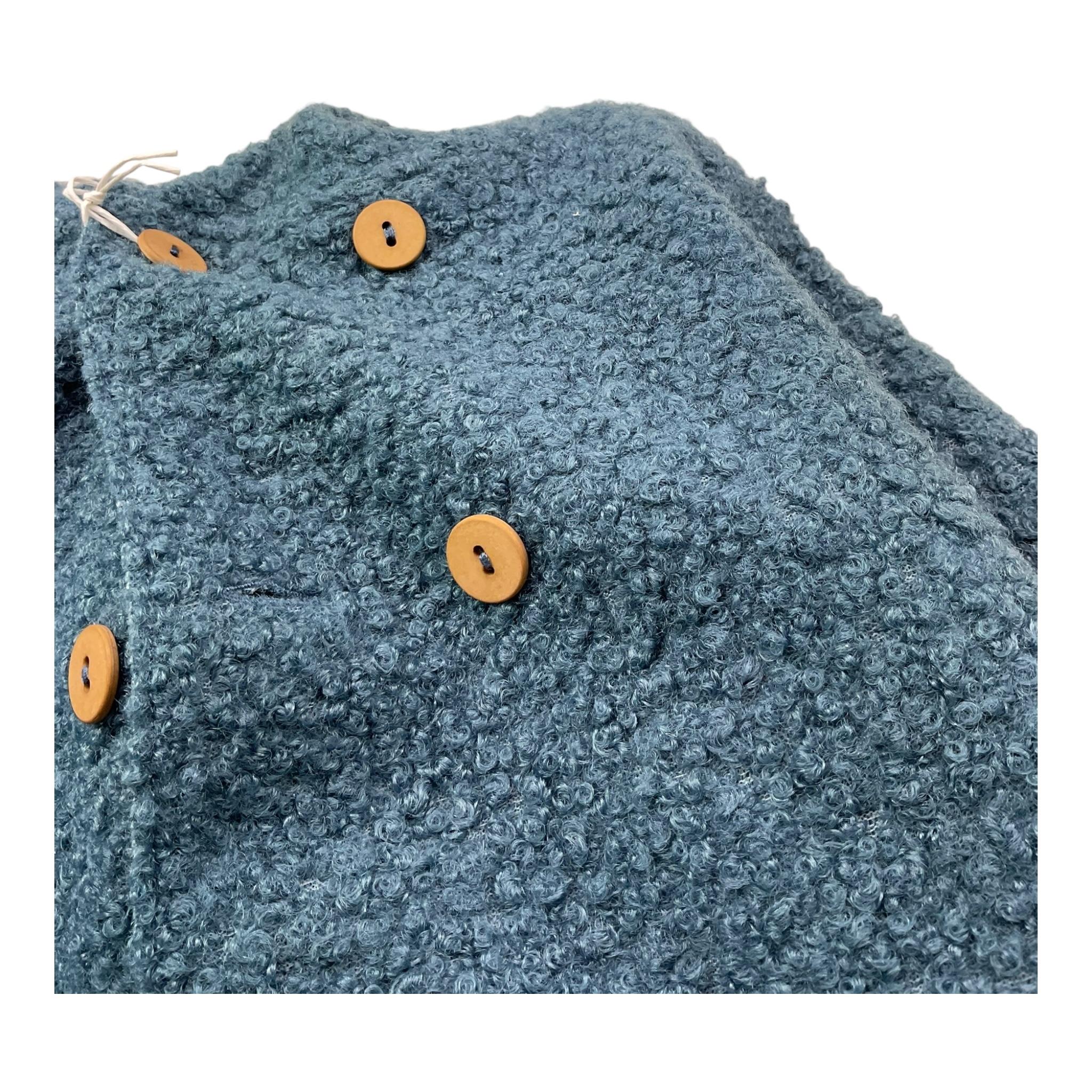 TEDDY E MINOU cardigan tinta unita con cappuccio  Verde per Neonato I24CN016PE027X VERDE TEDDY E MINOU 