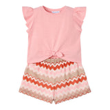 Mayoral Completo 2 Pezzi T-Shirt-Short per Bambina 3209 SALMONE MAYORAL 