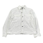 Never Too Giubbino In Denim tinta unita con Strappi Bianco per Bambino NT2303R BIANCO NEVER TOO 