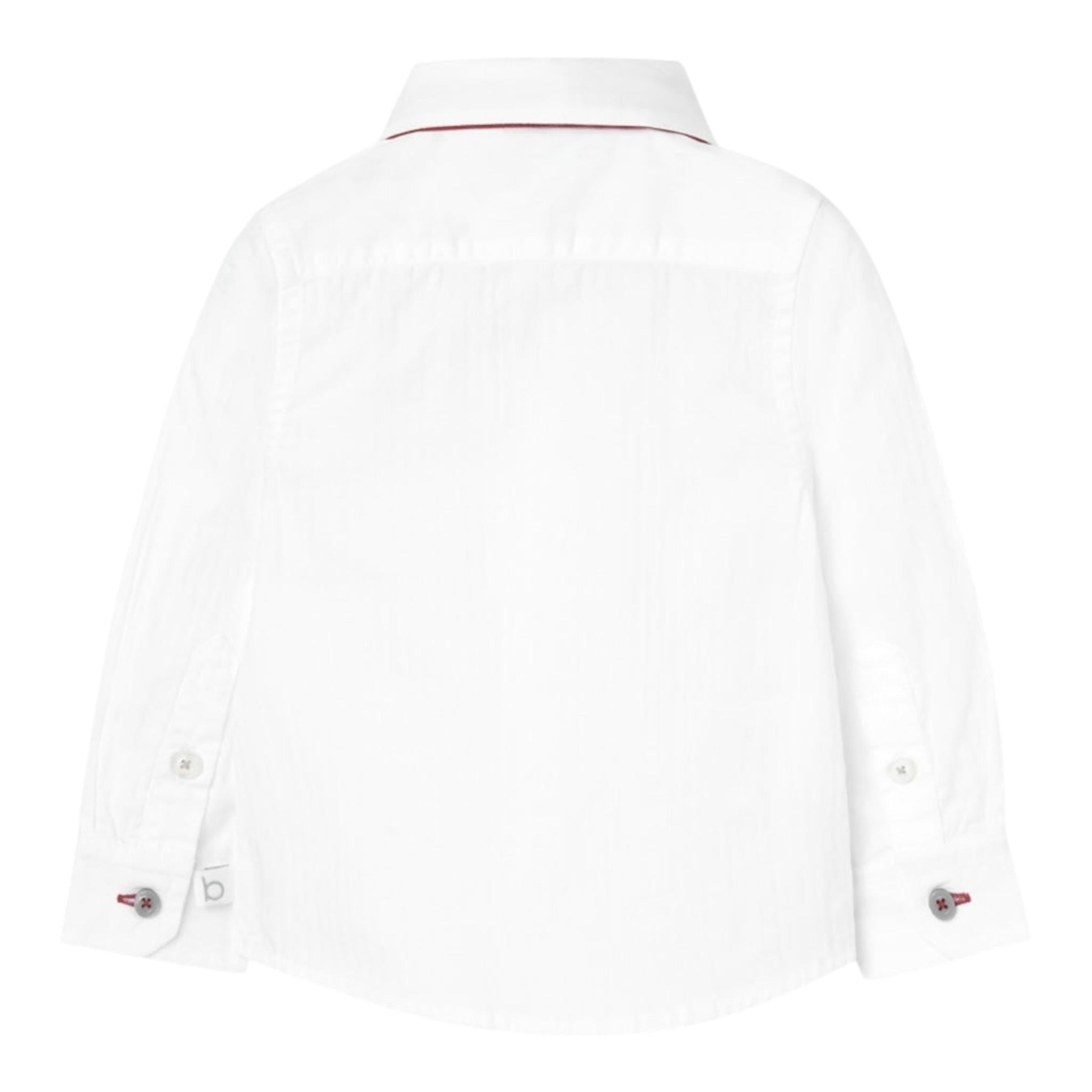 BOBOLI camicia tinta unita con papillons Bianco per Neonato 719300 BIANCO BOBOLI 