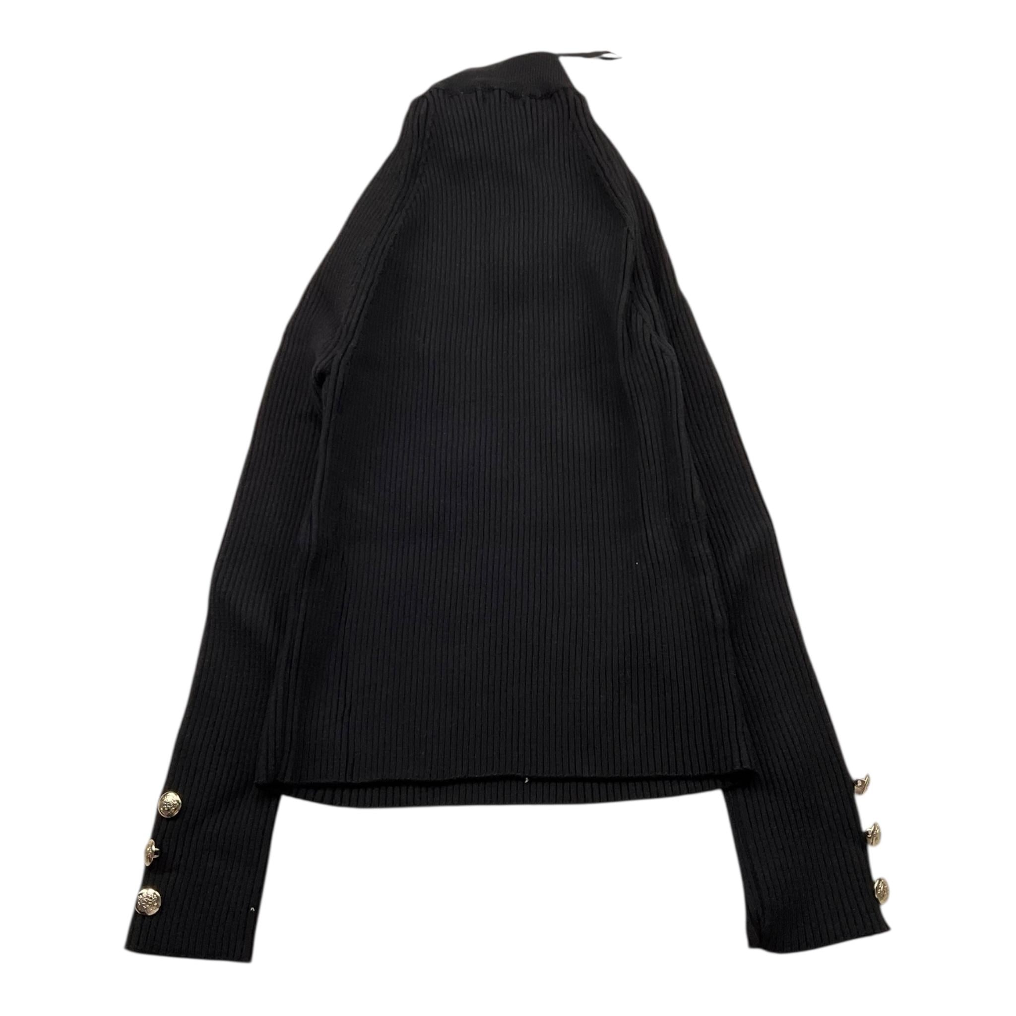 GAELLE maglia tinta unita mezzo collo con logo Nero per Bambina 2741W00400XX NERO GAELLE 