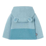 BOBOLI cardigan tinta unita con cappuccio e stampa Azzurro per Neonato 109123 AZZURRO BOBOLI 