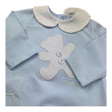 Le Bebe Tutina Manica Lunga Tinta Unita per Neonato LBB5294 AZZURRO LE BEBE 