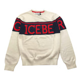 ICEBERG maglie girocollo tinta unita con logo Bianco per Bambino MGICE5308JX BIANCO ICEBERG 