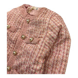 MONO STAR giacca tinta unita cn bottoni Rosa per Bambina 19009 ROSA MONO STAR 