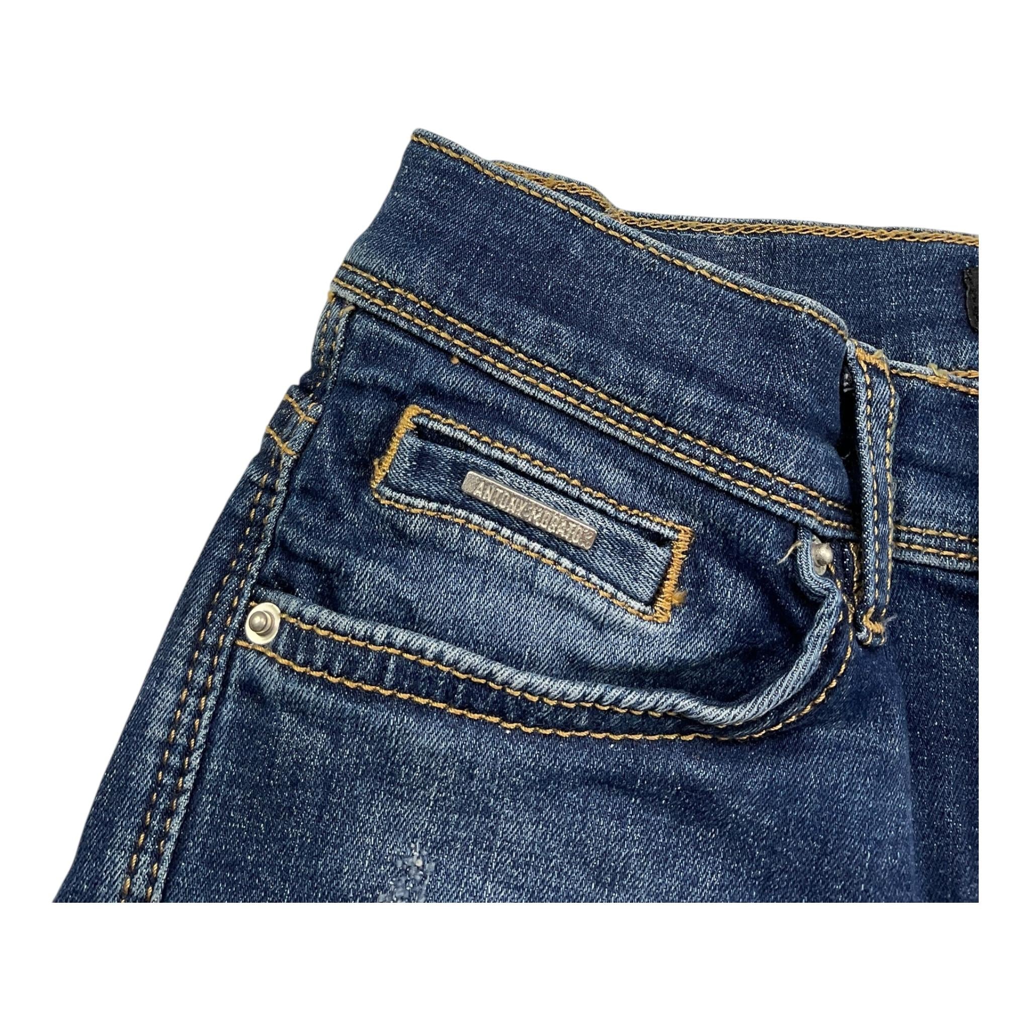 Antony Morato Bermuda Tinta Unita In Denim per Bambino MKDS00028 BLU ANTONY MORATO 