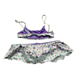 Whitewhale Costume 2Pcs Bandeau-Brief Starfish Pattern White For Girls