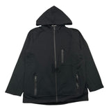 Yours Black Solid Color Zip Up Hoodie For Boys