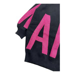 MARC ELLIS maxi maglia tinta unita con stampa in contrasto Nero per Bambina JMJX00111 NERO MARC ELLIS 