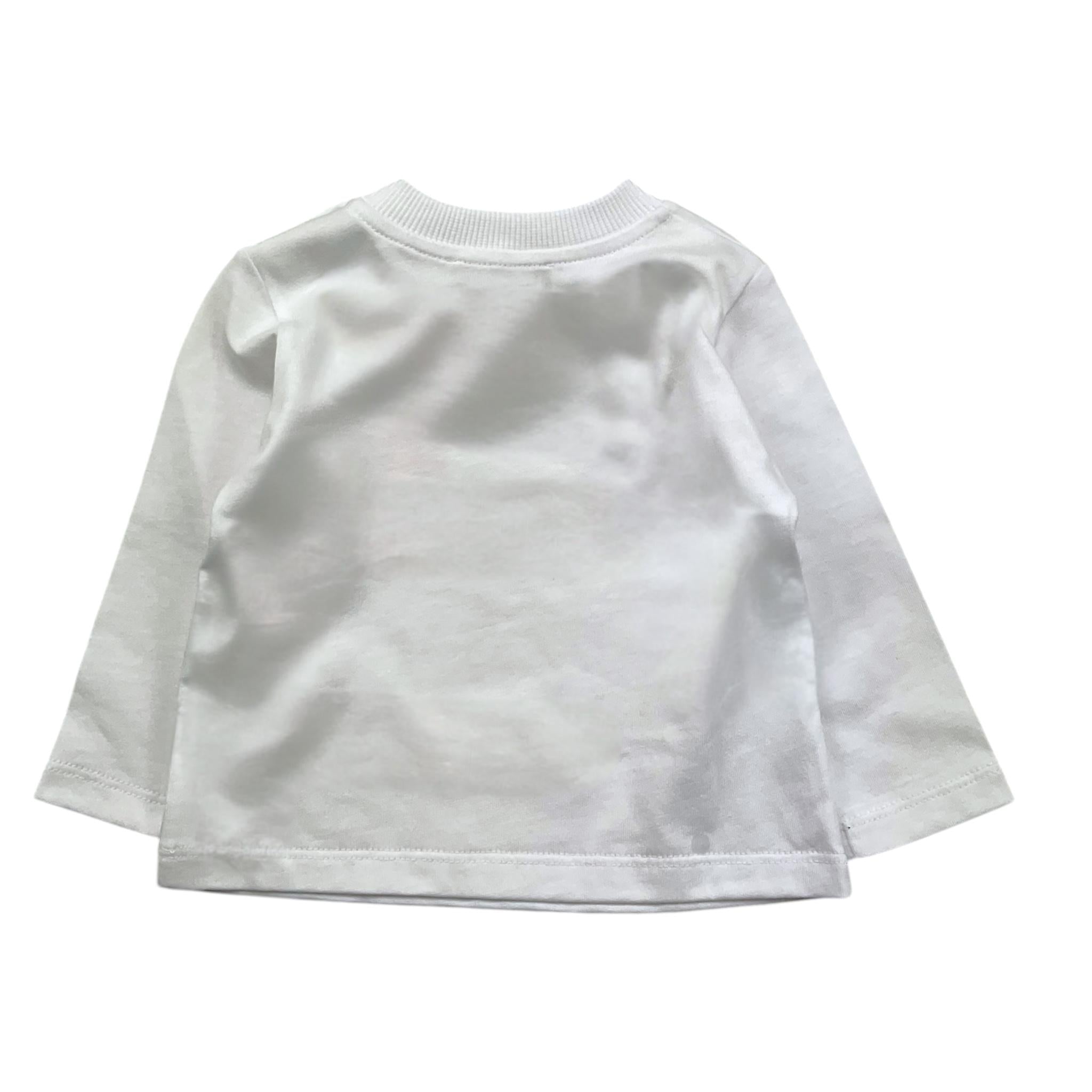 MOSCHINO shirt girocollo tinta unita con stampa Bianco per Neonato MMO014 BIANCO MOSCHINO 